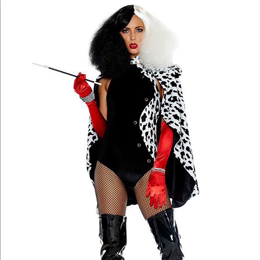 Women's Sexy De Vilish (Cruella De Ville) Costume